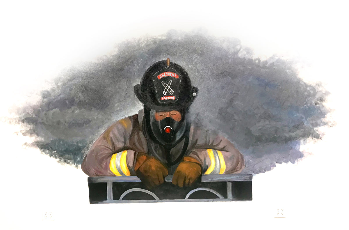 Mural in Fire Dept